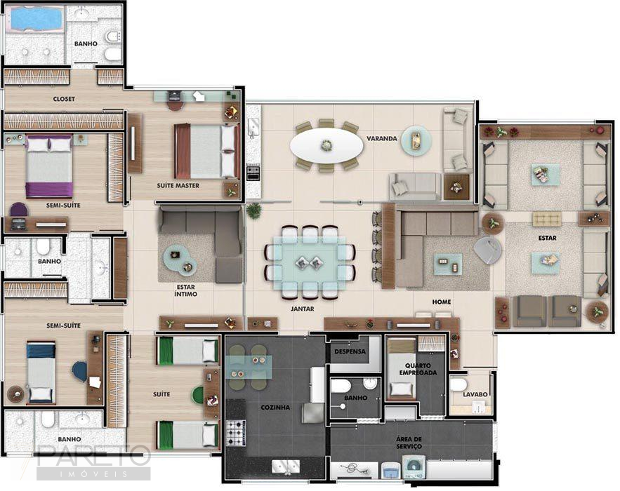 Apartamento para Venda em Nova Lima / MG no bairro Vila da Serra - Pareto Imóveis