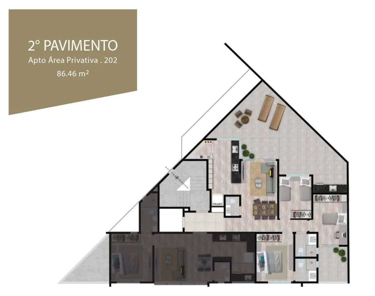 Apartamento Garden com 3 quartos, 128,00m², à venda em Belo Horizonte, Santo Agostinho - Pareto Imóveis